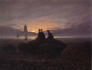 Moonsise over the Sea Caspar David Friedrich